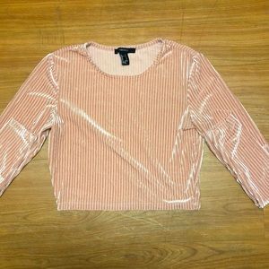 Long sleeve, light pink, small, forever 21 top